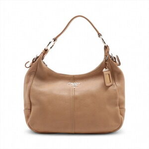 Prada Vitello Daino leather hobo bag neutral caramel brown